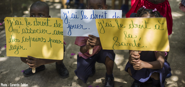 Dans le cadre de sa campagne  Printemps de la solidarité mondiale, le Secours populaire français, qui a effectué à Haïti une mission du 6 au 9 mai, est déterminé à soutenir les actions de solidarité auprès des populations haïtiennes. - Photo : Corentin Fohlen.